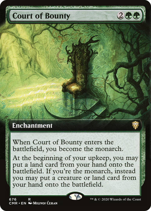 Court of Bounty (Extended Art) (CMR-676) - Commander Legends: (Extended Art) Foil