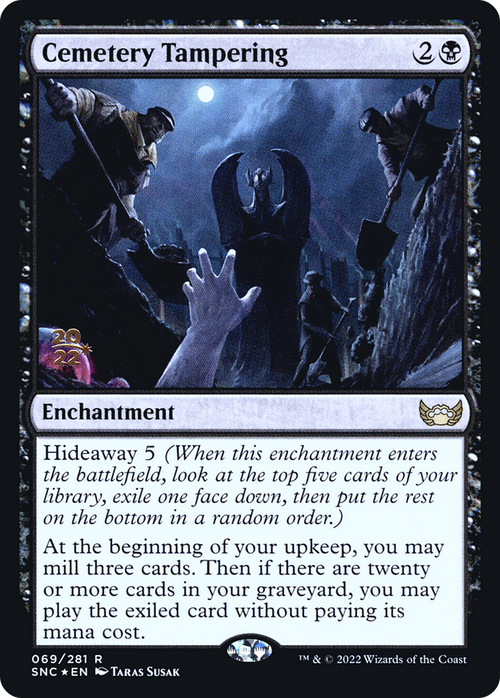 Cemetery Tampering (PRE-069) - Streets of New Capenna Promos Foil