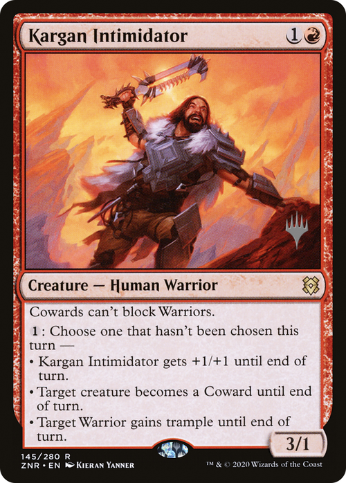 Kargan Intimidator (PPZNR-145P) - Zendikar Rising Promos