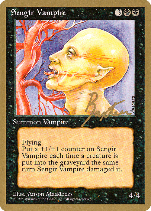 Sengir Vampire - 1996 George Baxter (4ED) (WCD-) - Pro Tour Collector Set