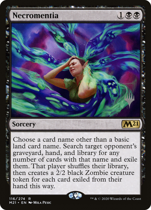 Necromentia (PPM21-116P) - Core Set 2021 Promos Foil