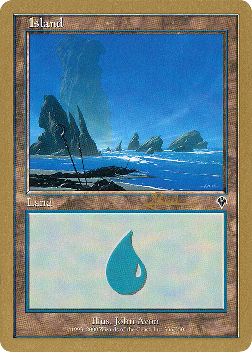 Island (336) - 2001 Antoine Ruel (INV) (WCD-) - World Championship Decks 2001