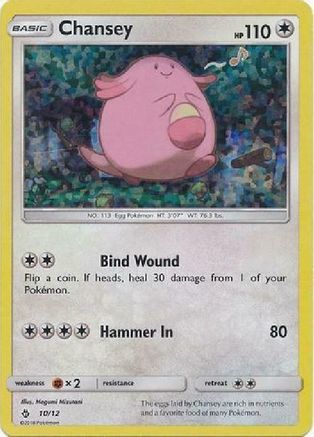Chansey - 10/12/12  - Holofoil McDonalds Promos 2018 - Promo