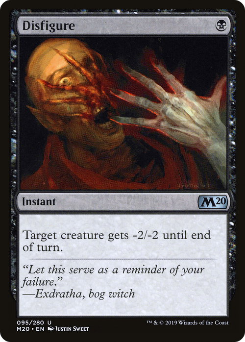 Disfigure (M20-095) - Core Set 2020 Foil