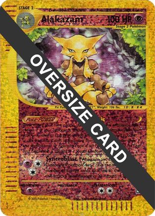 Alakazam - 1/12 (Box Topper)/12  - Reverse Holofoil Jumbo Cards - Promo