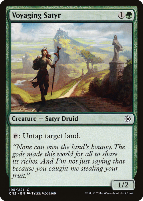 Voyaging Satyr (CN2-195) - Conspiracy: Take the Crown Foil