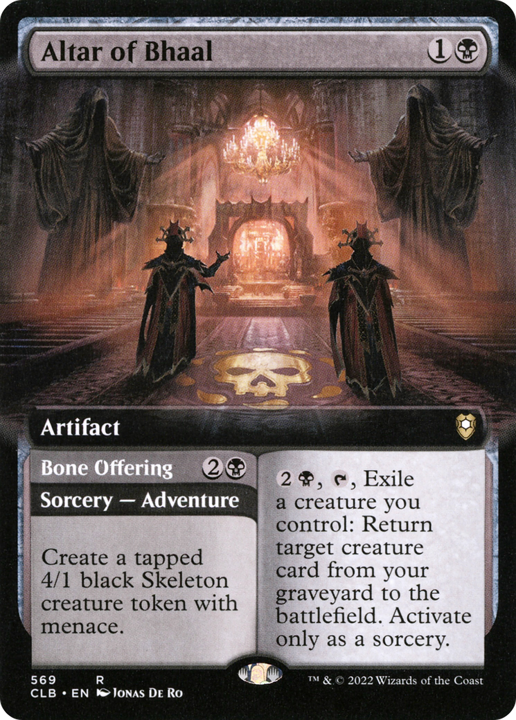 Altar of Bhaal (Extended Art) (CLB-569) - Commander Legends: Battle for Baldur's Gate: (Extended Art) Foil