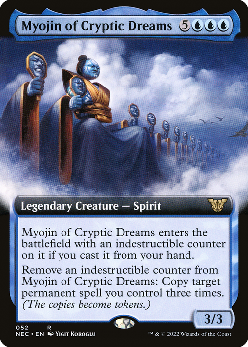 Myojin of Cryptic Dreams (Extended Art) (NEC-052) - Neon Dynasty Commander: (Extended Art)