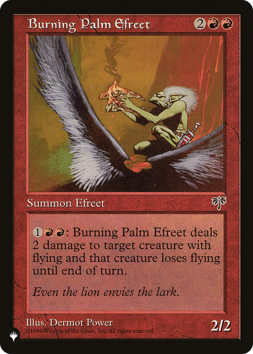 Burning Palm Efreet (LIST-MIR-161) - The List