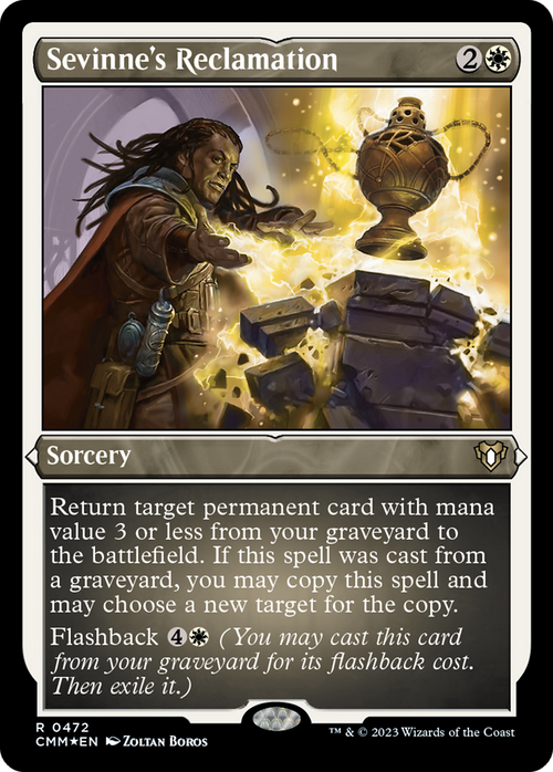 Sevinne's Reclamation (Foil Etched) (CMM-472) - Commander Masters Foil