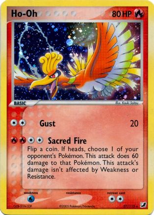 Ho-Oh - 27/115 (Cosmos Holo)/115  - Holofoil Deck Exclusives - Holo Rare