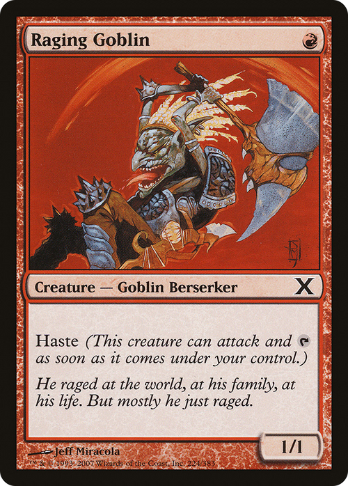 Raging Goblin (10E-224) - Tenth Edition