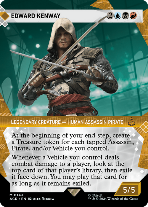 Edward Kenway (Showcase) (ACR-143) - Assassin's Creed: (Showcase) (Borderless) Foil