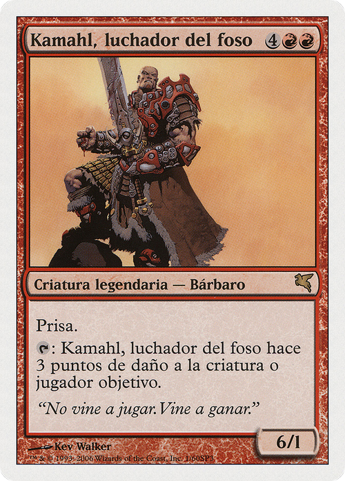 Kamahl, Pit Fighter (PSAL-0I1) - Salvat 2005