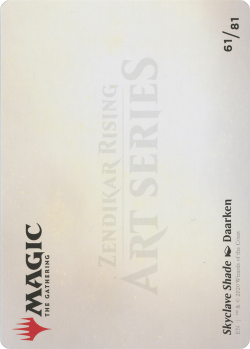 Skyclave Shade // Skyclave Shade (AZNR-061) - Zendikar Rising Art Series (Borderless) Foil