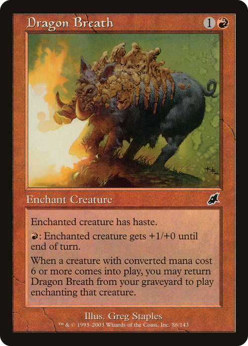 Dragon Breath (SCG-086) - Scourge Foil