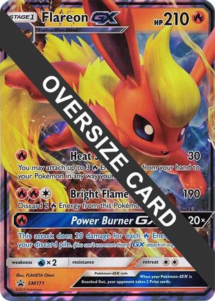 Flareon GX - SM171 (SM Black Star Promo)  - Holofoil Jumbo Cards - Promo