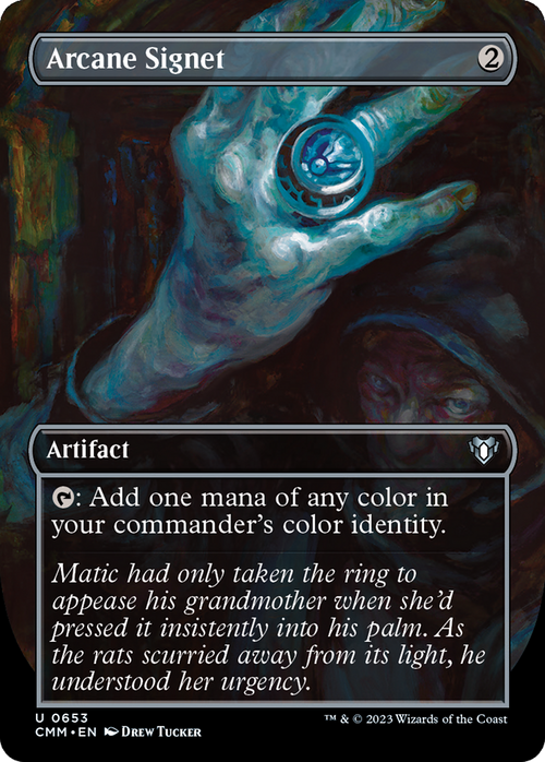 Arcane Signet (Borderless) (CMM-653) - Commander Masters