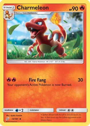 Charmeleon 013  - Reverse Holofoil SM  Team Up - Uncommon
