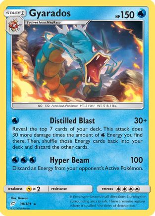 Gyarados 030  - Holofoil SM  Team Up - Holo Rare