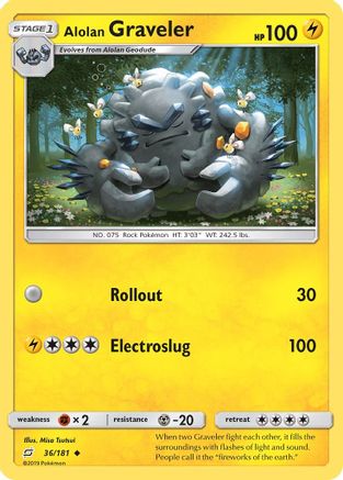 Alolan Graveler 036  SM  Team Up - Uncommon