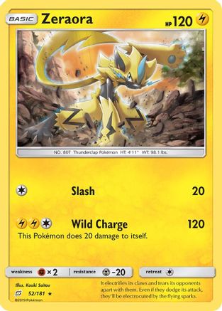 Zeraora/181  - Holofoil SM  Team Up - Holo Rare