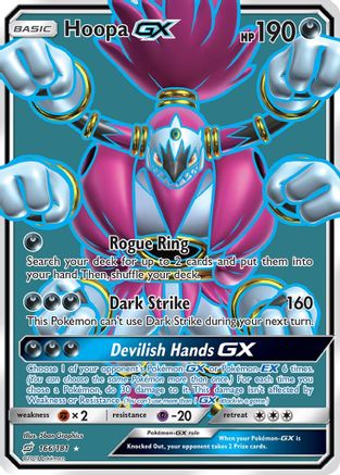 Hoopa GX (Full Art)  - Holofoil SM  Team Up - Ultra Rare