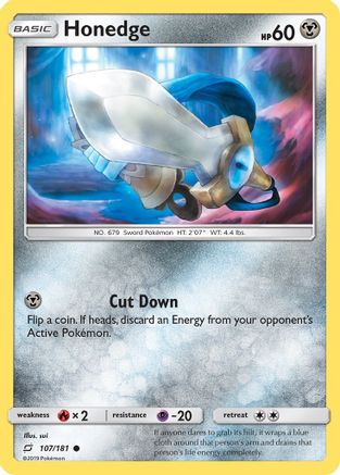 Honedge  - Reverse Holofoil SM  Team Up - Common