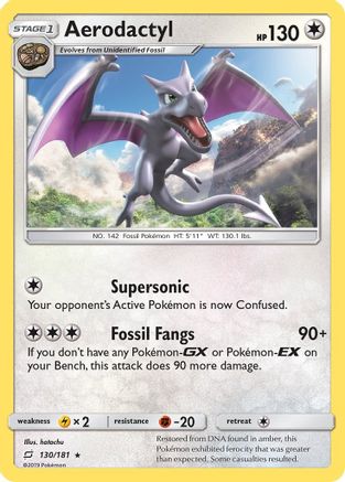 Aerodactyl 130  SM  Team Up - Rare