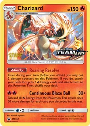 Charizard - SM158 [Staff]  - Holofoil SM Promos - Promo