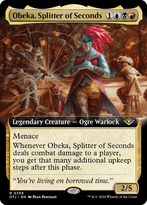 Obeka, Splitter of Seconds (Extended Art) (OTJ-358) - Outlaws of Thunder Junction: (Extended Art)