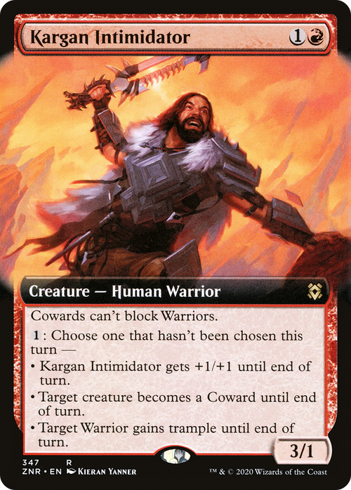 Kargan Intimidator (Extended Art) (ZNR-347) - Zendikar Rising: (Extended Art)
