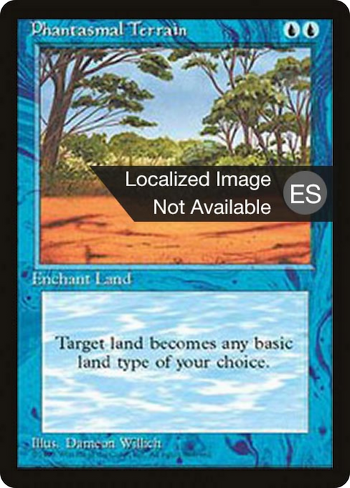 Phantasmal Terrain (4BB-) - Fourth Edition Foreign Black Border