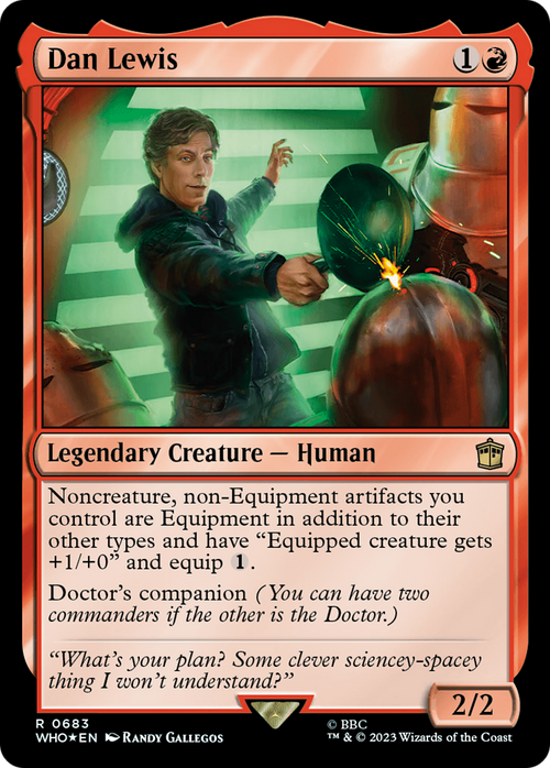 Dan Lewis (Surge Foil) (WHO-683) - Doctor Who Foil