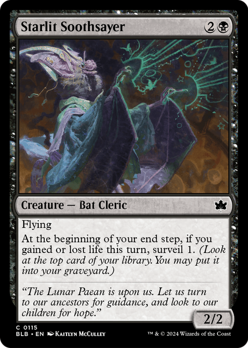 Starlit Soothsayer (BLB-115) - Bloomburrow Foil