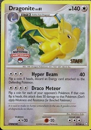 Dragonite - 2/146 (National Championships) [Staff]/146  League & Championship Cards - Promo
