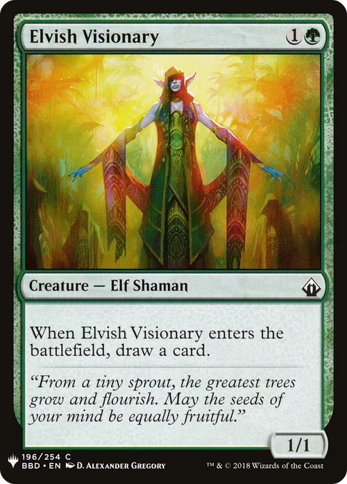 Elvish Visionary (LIST-BBD-196) - The List