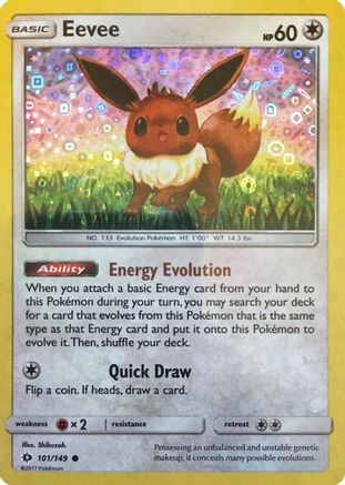 Eevee (General Mills Promo) 101/149  - Holofoil Miscellaneous Cards & Products - Promo
