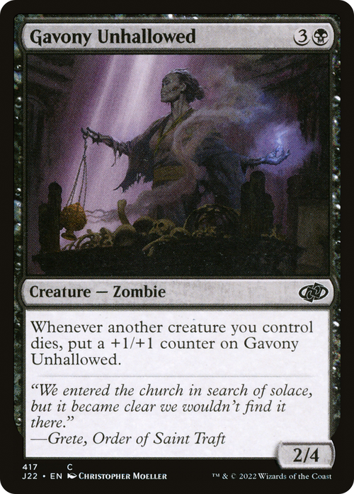 Gavony Unhallowed (J22-417) - Jumpstart 2022