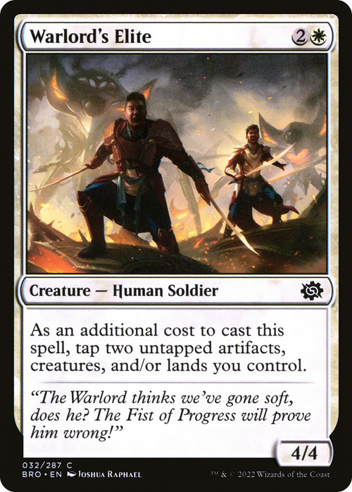 Warlord's Elite (BRO-032) - The Brothers' War Foil