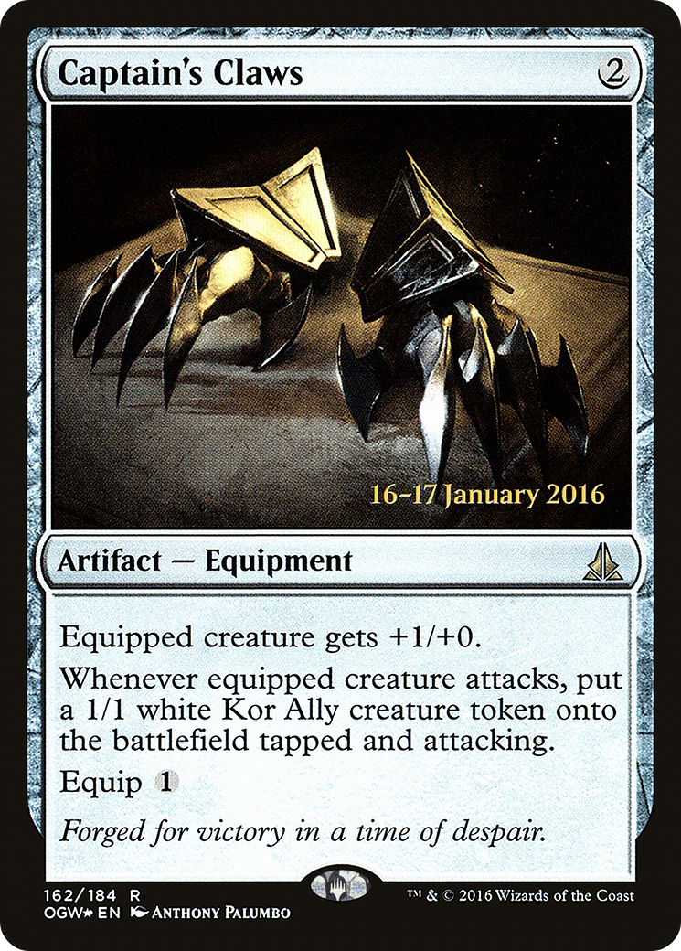 Captain's Claws (PRE-162S) - Oath of the Gatewatch Promos Foil