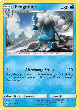 Frogadier 052  - Reverse Holofoil SM  Unbroken Bonds - Uncommon