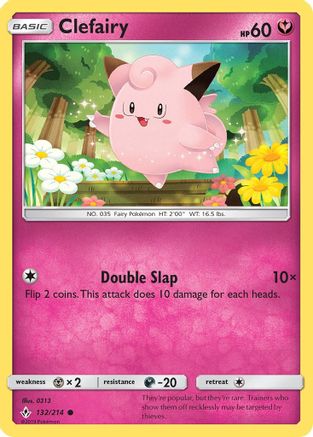 Clefairy 132  SM  Unbroken Bonds - Common
