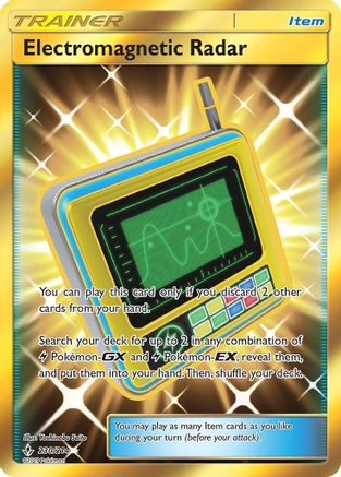 Electromagnetic Radar (Secret) 230  - Holofoil SM  Unbroken Bonds - Secret Rare
