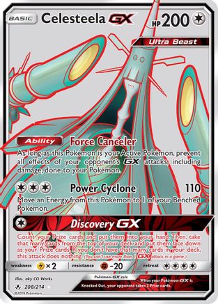 Celesteela GX (Full Art)  - Holofoil SM  Unbroken Bonds - Ultra Rare
