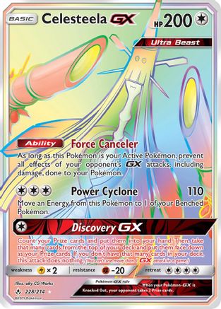 Celesteela GX (Secret)  - Holofoil SM  Unbroken Bonds - Secret Rare