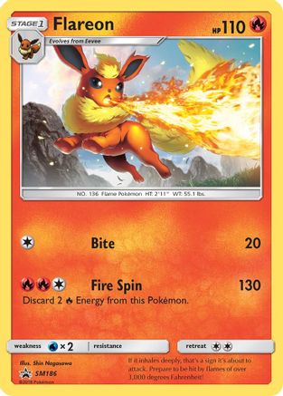 Flareon (Let's Play, Eevee!) SM186  SM Promos - Promo