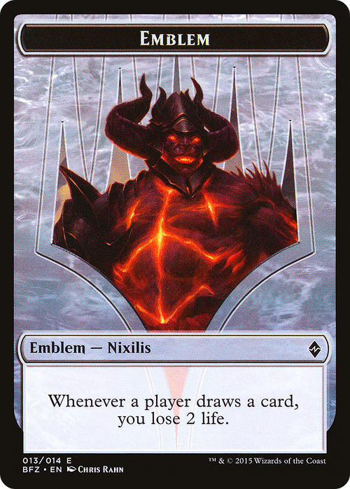 Emblem - Ob Nixilis Reignited (BFZ-013) - Battle for Zendikar Tokens