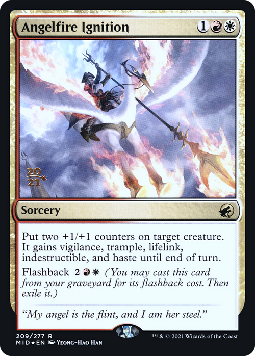 Angelfire Ignition (PRE-209S) - Innistrad: Midnight Hunt Promos Foil