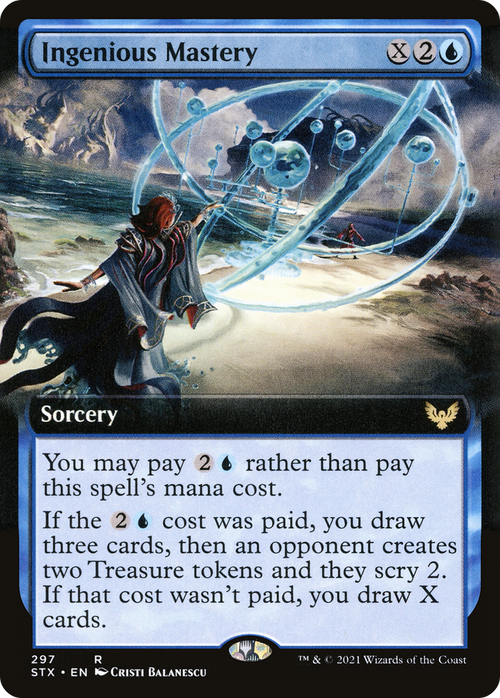Ingenious Mastery (Extended Art) (STX-297) - Strixhaven: School of Mages: (Extended Art)